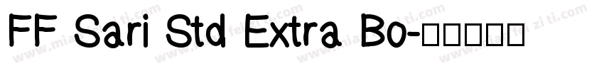 FF Sari Std Extra Bo字体转换